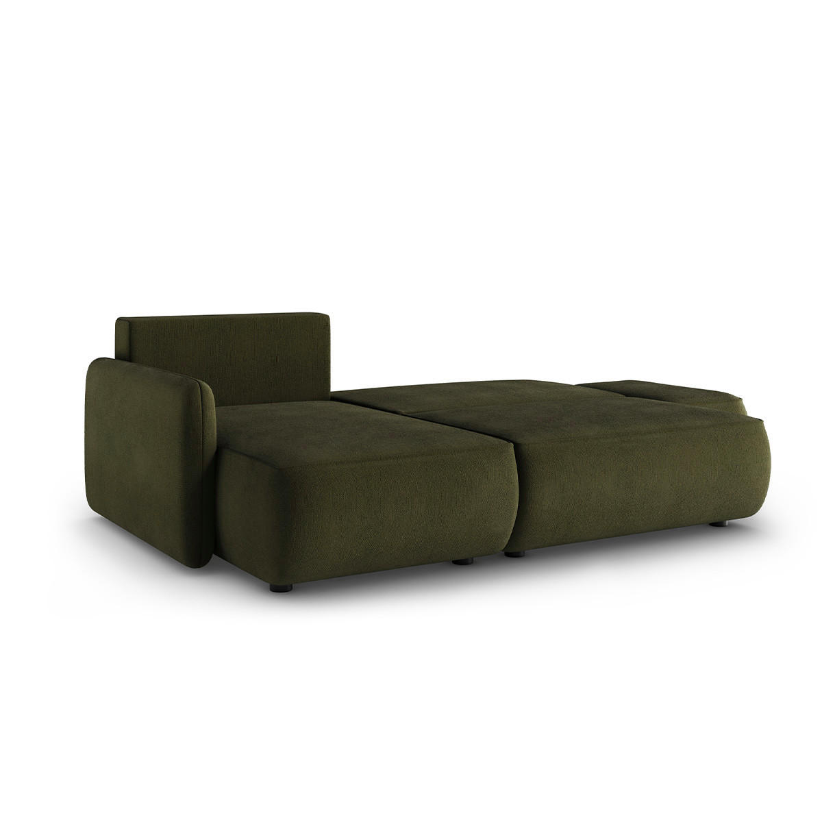 ECKSOFA Alessio 3 Sitzplätze Grün - Grün, Holz (229/148cm) - Petits-meubles