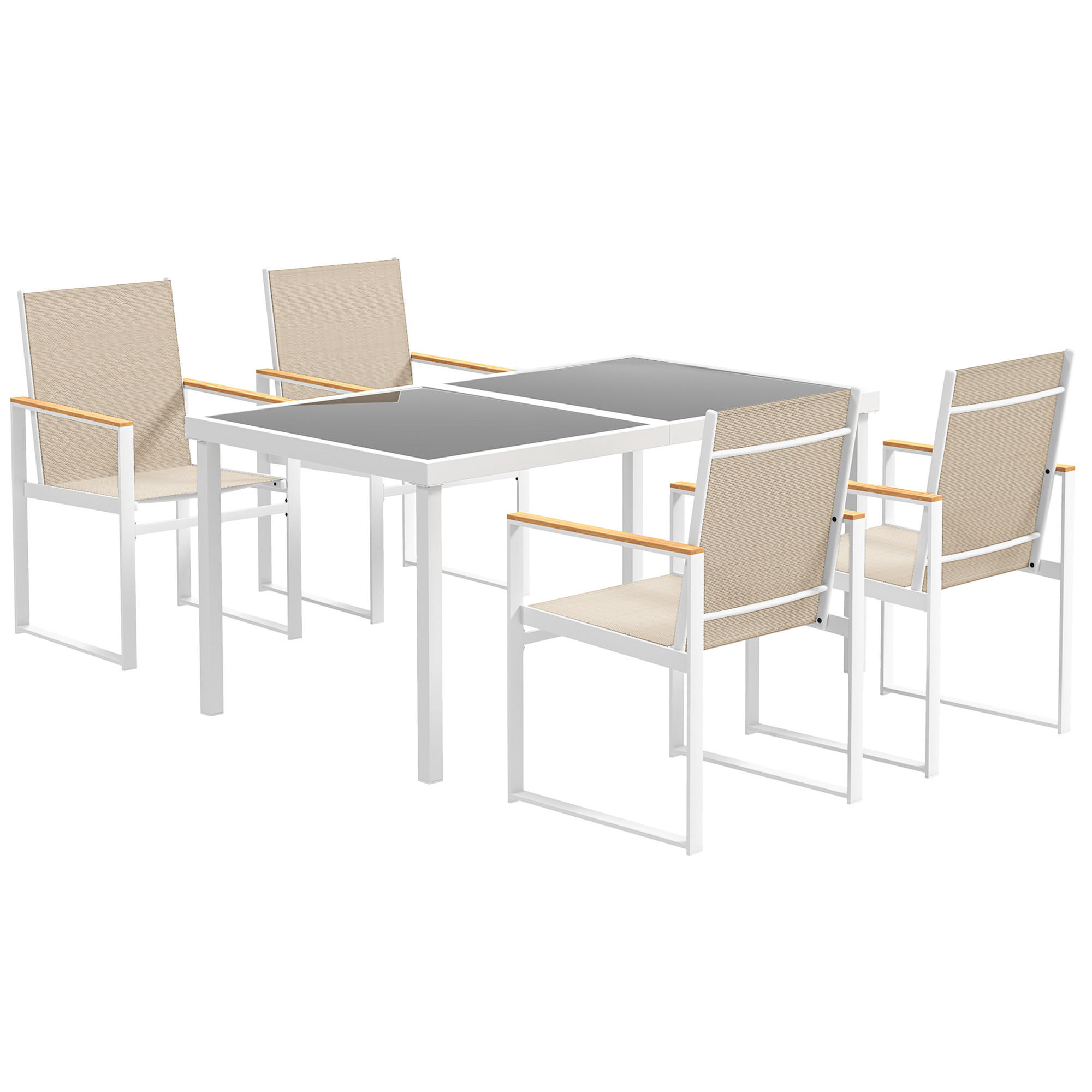 Outsunny Sitzgruppe Mehrfarbig