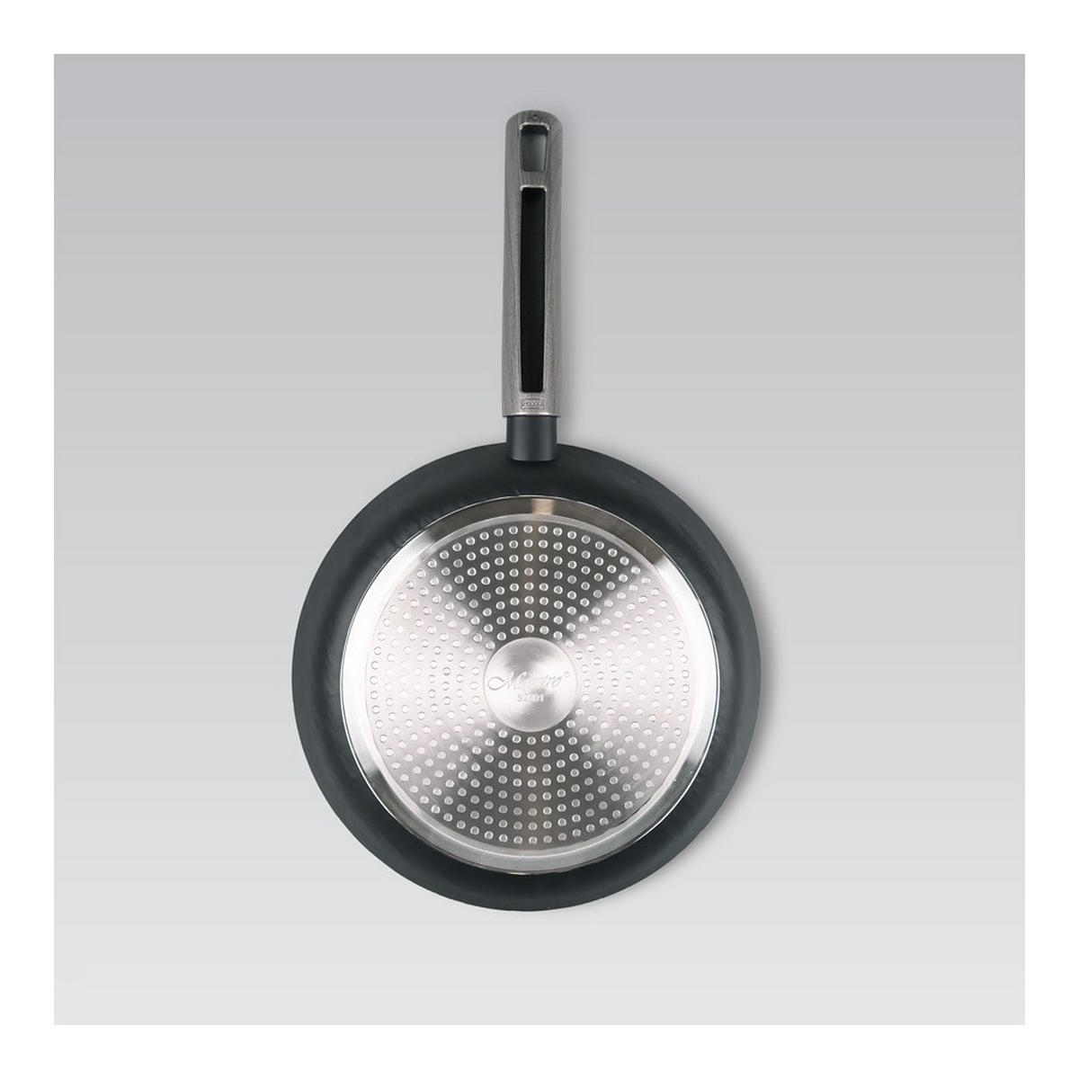 PFANNE Schwarz 44/24/5 cm MR120424 - Schwarz, Metall (24cm) - Maestro 