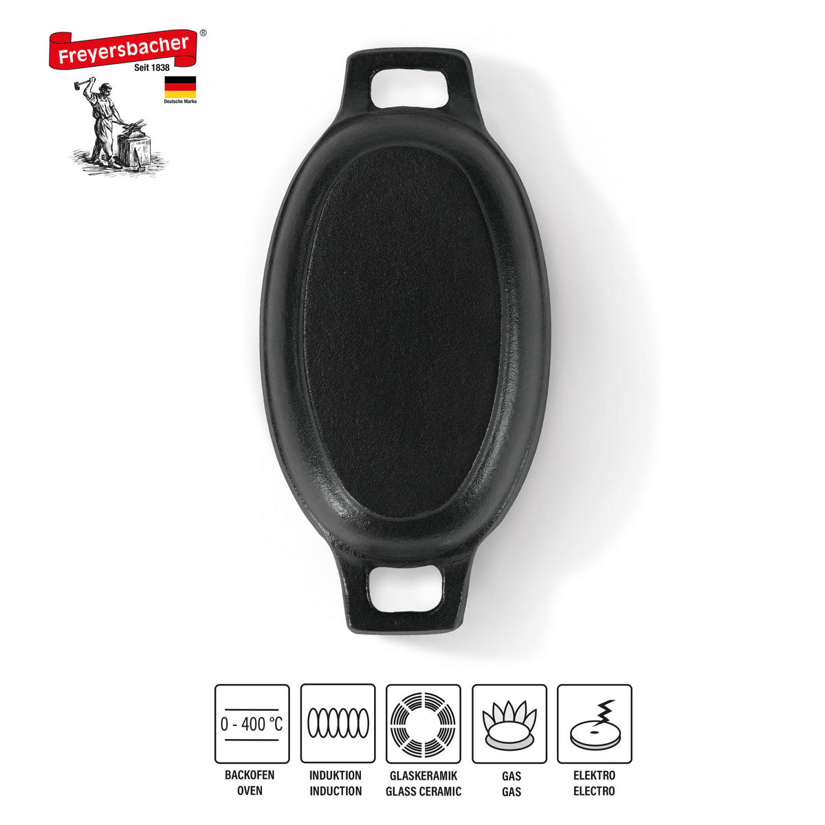 GUSSEISENPFANNE - Schwarz, Metall (14cm) - Stoneline