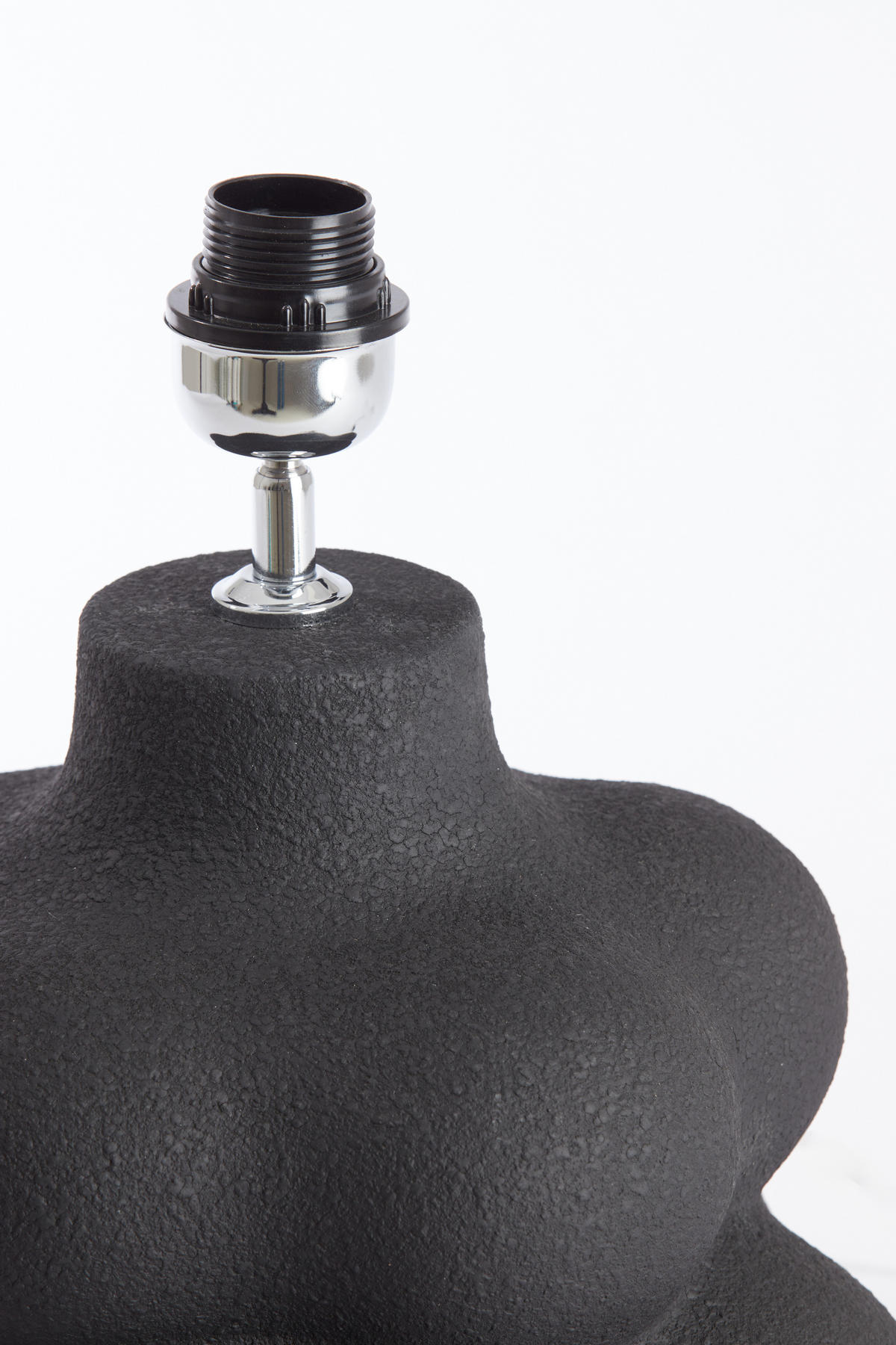 LAMPENFUSS Carilo Schwarz Ø33/50 cm - Schwarz, Keramik (33/33/50cm) - Light & Living