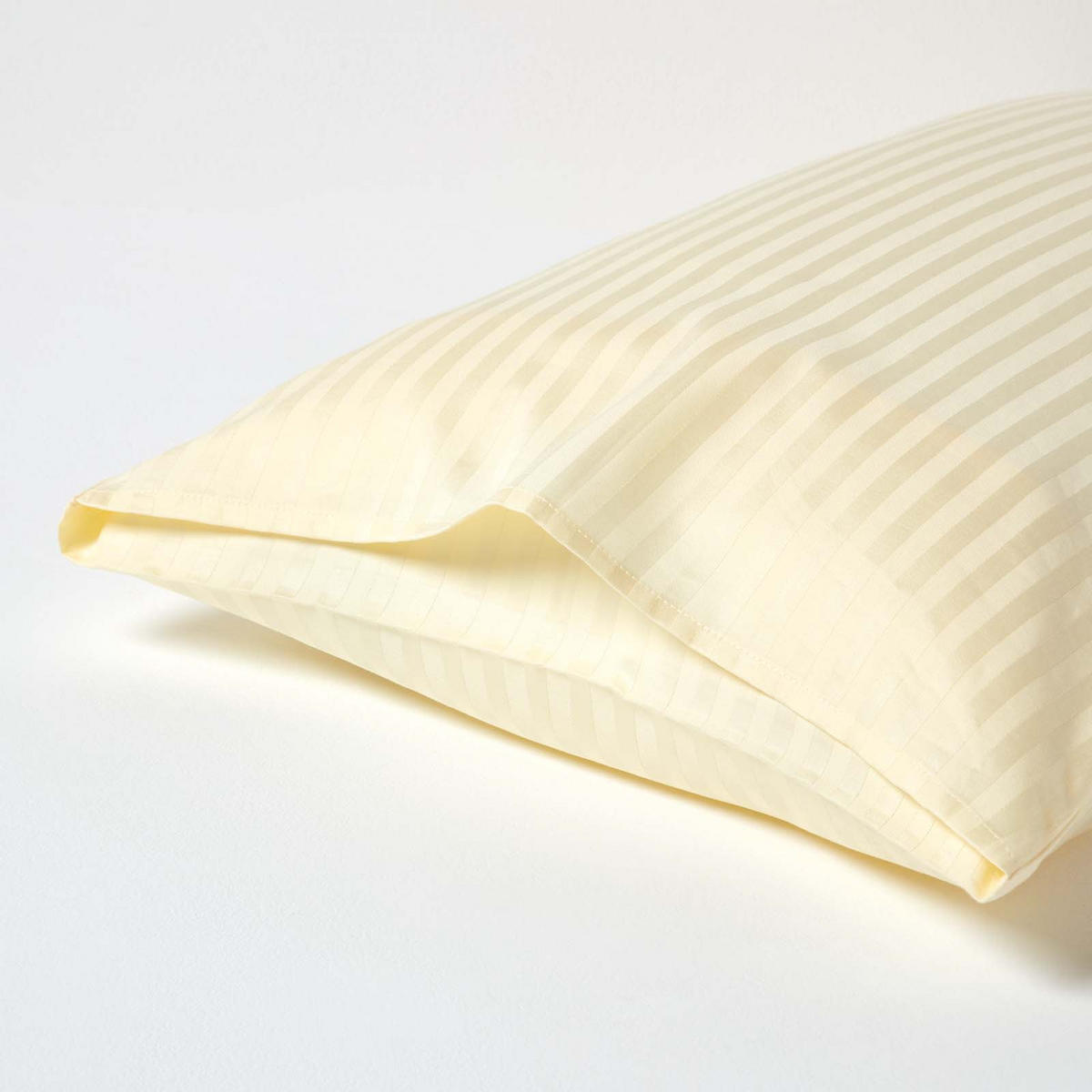 KISSENBEZUG Damast, Ägyptische Baumwolle, Fadendichte 330 - Creme, Textil (48/74cm) - Homescapes