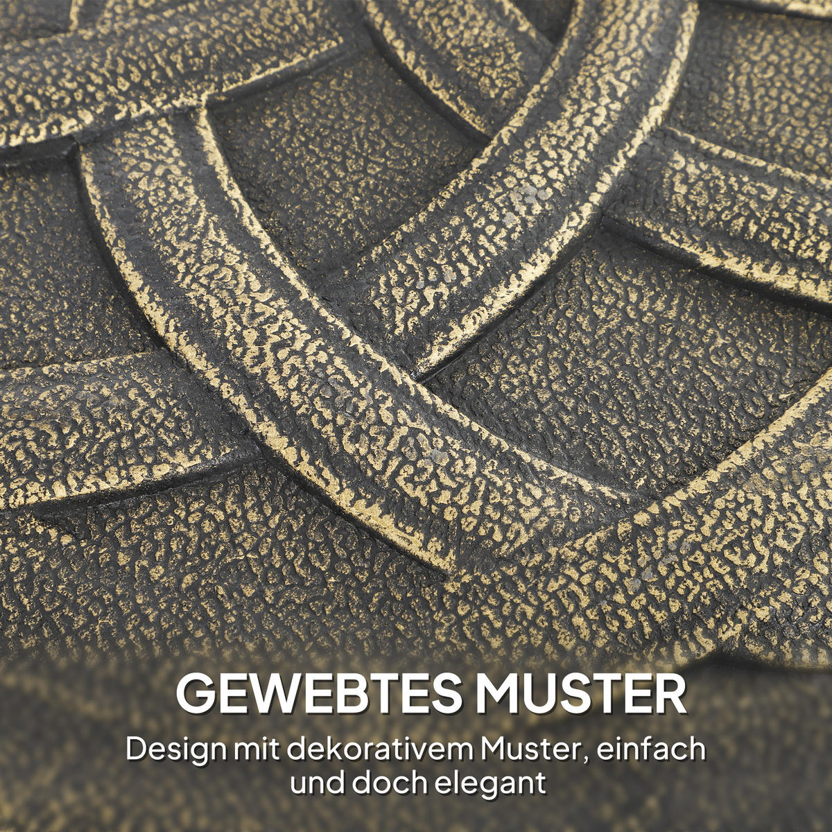 SONNENSCHIRMSTÄNDER aus Beton, Schirmständer mit Rolle, Rund Schirmhalter Bronze - Bronzefarben, Naturmaterialien (54.5/54.5cm) - Outsunny