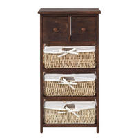 SCHUBLADENSCHRANK Braun 27/40/80 cm - Braun, Holz (27/80/40cm) - Mobili Rebecca