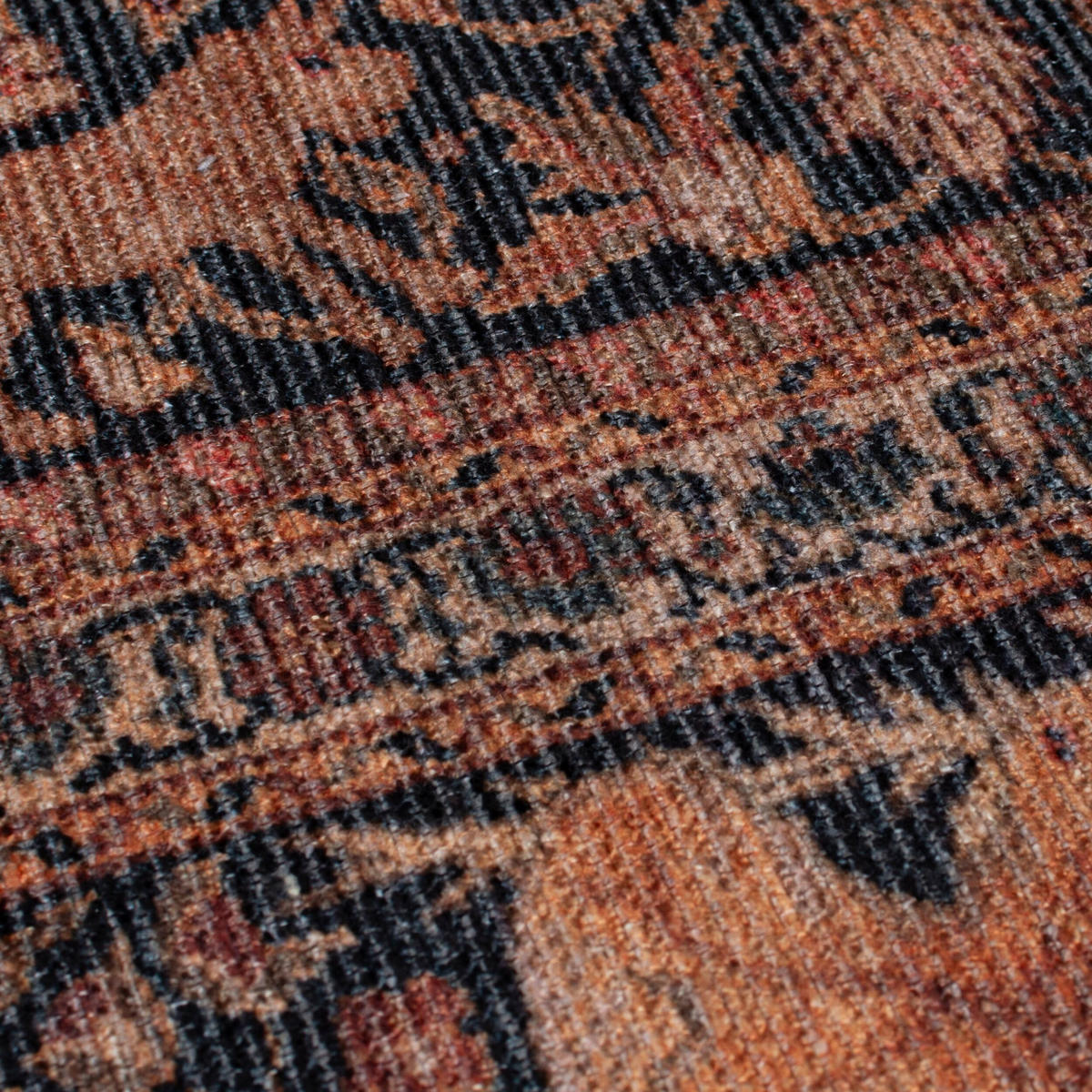 TEPPICH waschbar Medallion Muster, Orientalisch, Wohnzimmer schmutzabweisend Rot Läufer 60x230 - Rot, Textil (60/230cm) - KADIMA DESIGN
