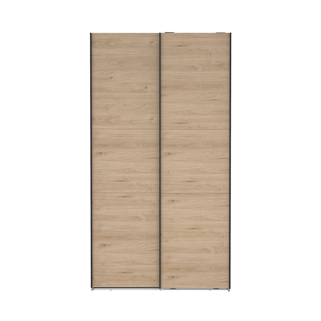 SCHIEBETÜRENSCHRANK, Como, Eiche, Holzwerkstoff, 119 x 67 x 221 cm - Eichefarben, Holzwerkstoff (119/221/67cm) - ebuy24