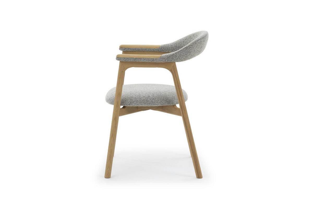 STUHL Franz, Natur Massiveiche - Beige, Holz (53/81/62cm) - WOODEK