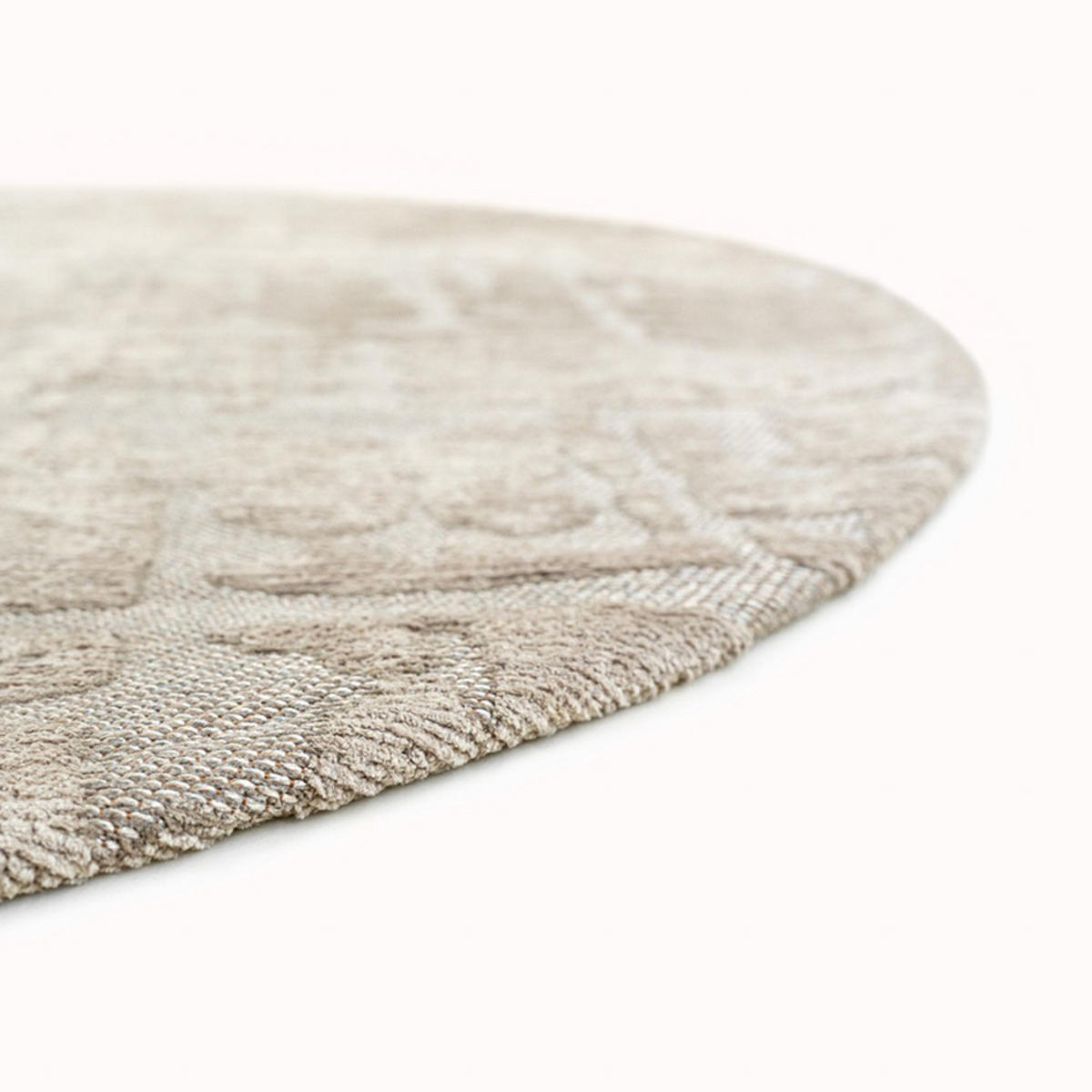 TEPPICH Dry Beige Structures Baobab 240/240 cm - Beige, Kunststoff/Textil (240/240cm) - Louis De Poortere