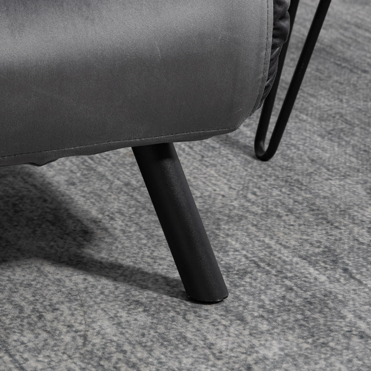SCHLAFSESSEL mit Schlaffunktion 102 x 73 x 81 cm Steel Dark Gray - Dunkelgrau, Holzwerkstoff (102/81/73cm) - Meubliv