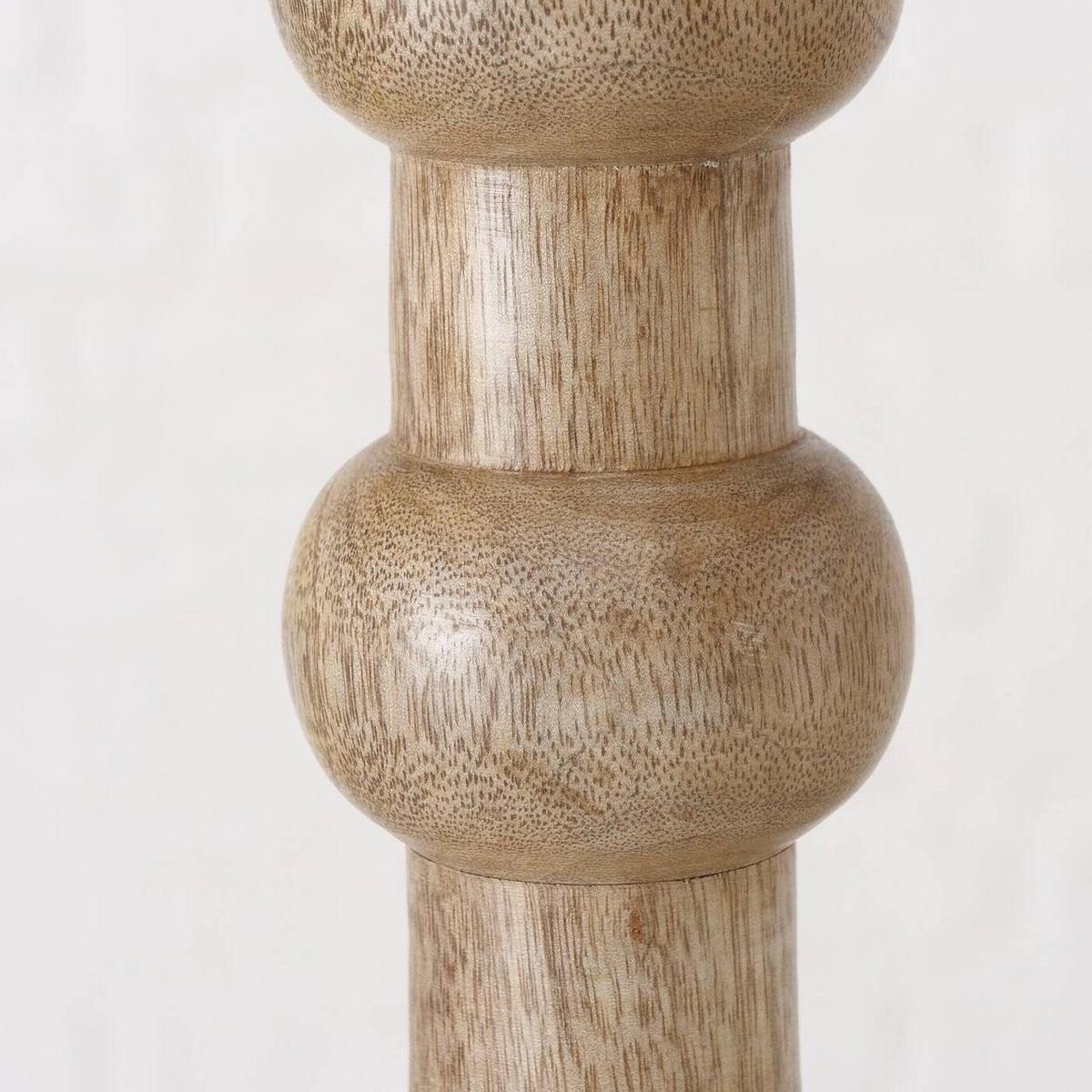 KERZENHALTER Bubbles 2er-Set - Hellbraun, Holz (12/34/12cm) - Boltze Home