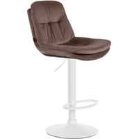 BARHOCKER Samt braun - Schwarz/Braun, Textil (46/94/54cm) - CLP