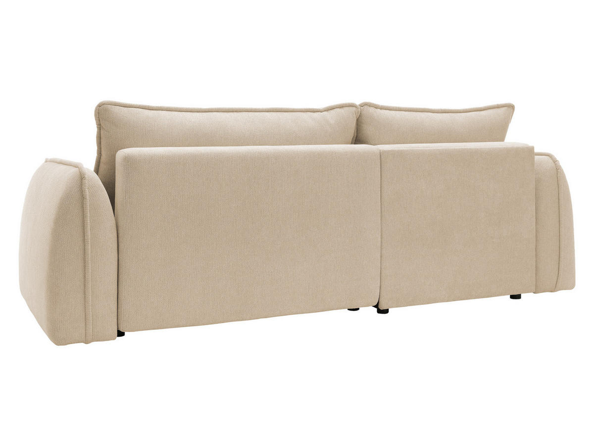 ECKSOFA Moho, Seite: Links - Beige/Schwarz, Holz/Kunststoff (254/162cm) - MIRJAN24