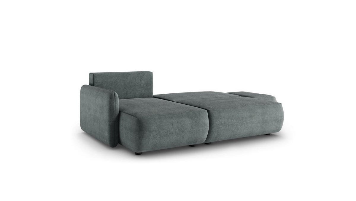 ECKSOFA mit Schlaffunktion Grau Anthrazit - Türkis, Textil (229/148cm) - Furnisell