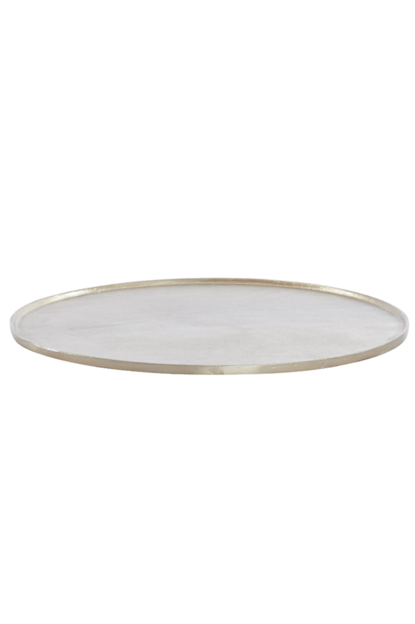 SCHALE Maes Gold Ø60/1,5 cm - Goldfarben, Metall (60/1.5cm) - Light & Living