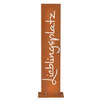 GARTENDEKO - Braun, Metall (15cm) - Relaxdays