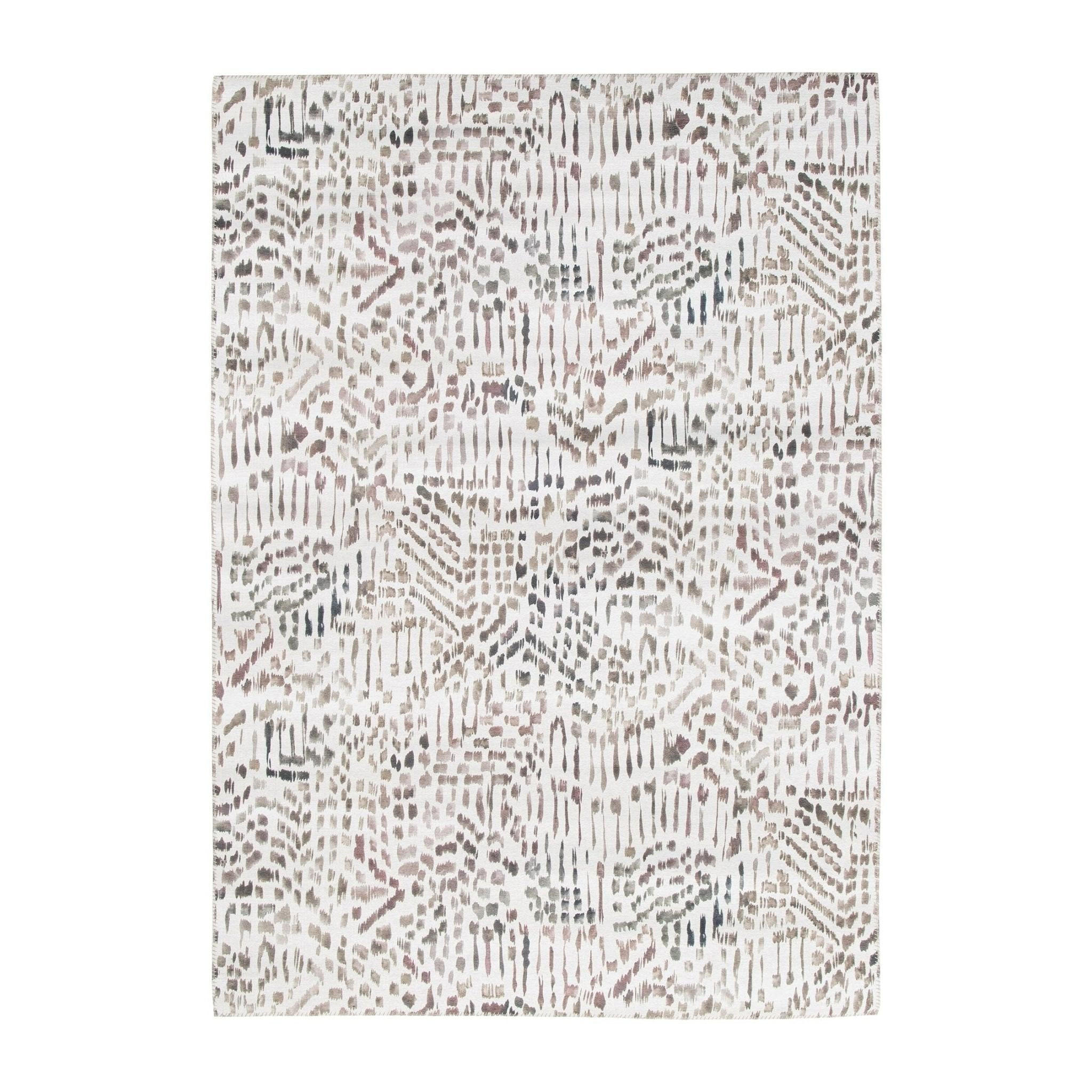 TEPPICH Design englische Naht grau - Grau, Textil (160/230cm) - AFK Living
