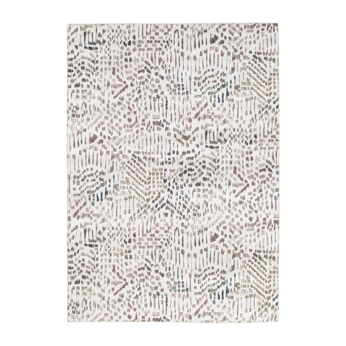 TEPPICH Design englische Naht grau - Grau, Textil (160/230cm) - AFK Living