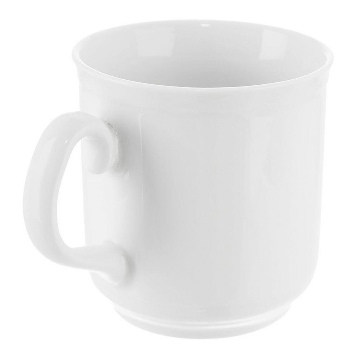 MONA PORZELLANBECHER, Porzellan, weiß, 400 ml - Blau, Keramik (0.4L) - Orion 