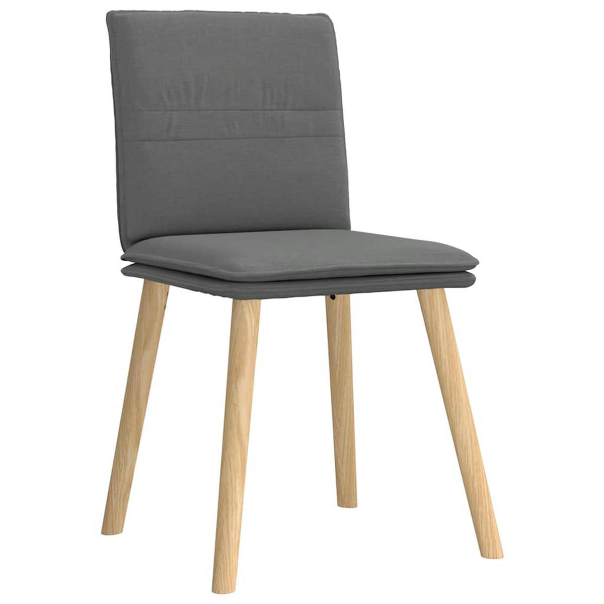 ESSZIMMERSTÜHLE 4 Stk. Dunkelgrau Stoff 45*54*86cm - Dunkelgrau, Metall (45/86/54cm) - ZMH