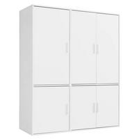 KLEIDERSCHRANK Der Grenzenlose - Weiß, Holzwerkstoff (150/187/58cm) - Mokebo