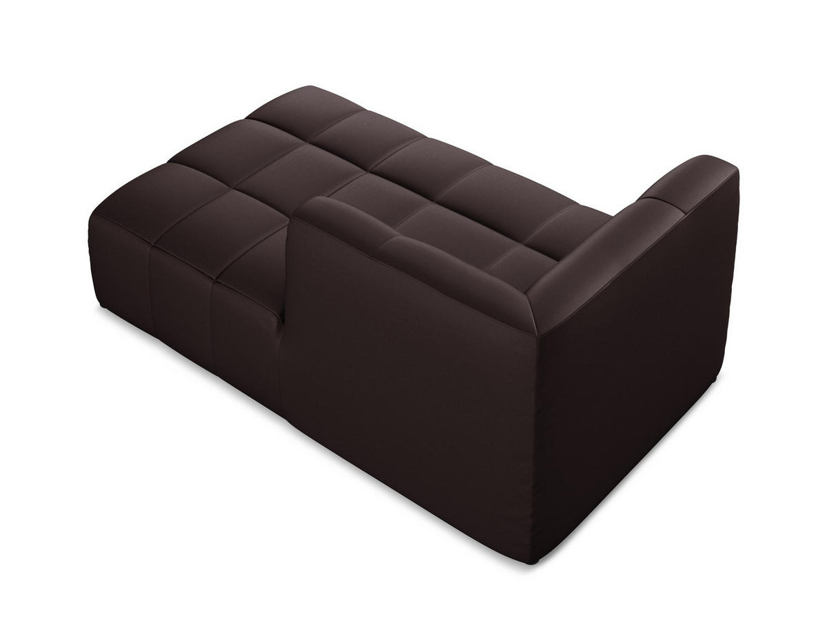 SOFAELEMENT Rechts Kunstleder Violett - Pflaume/Schwarz, Holzwerkstoff/Kunststoff (101/77/175cm) - Makamii