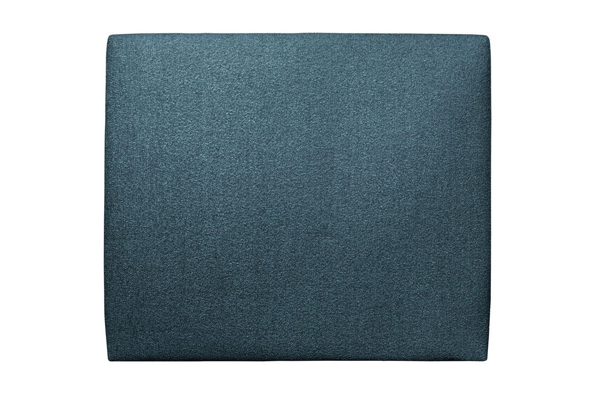 KOPFTEIL gepolstertes – blauer Bouclé-Stoff - 160 cm - Blau/Beige, Holz (160/120/10cm) - Sommeil de Plomb