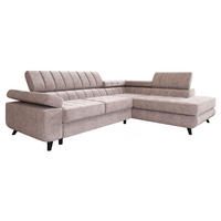 ECKSOFA Nord Premium, Seite: Rechts - Anthrazit/Hellgrau, Holz/Textil (264/203cm) - MIRJAN24