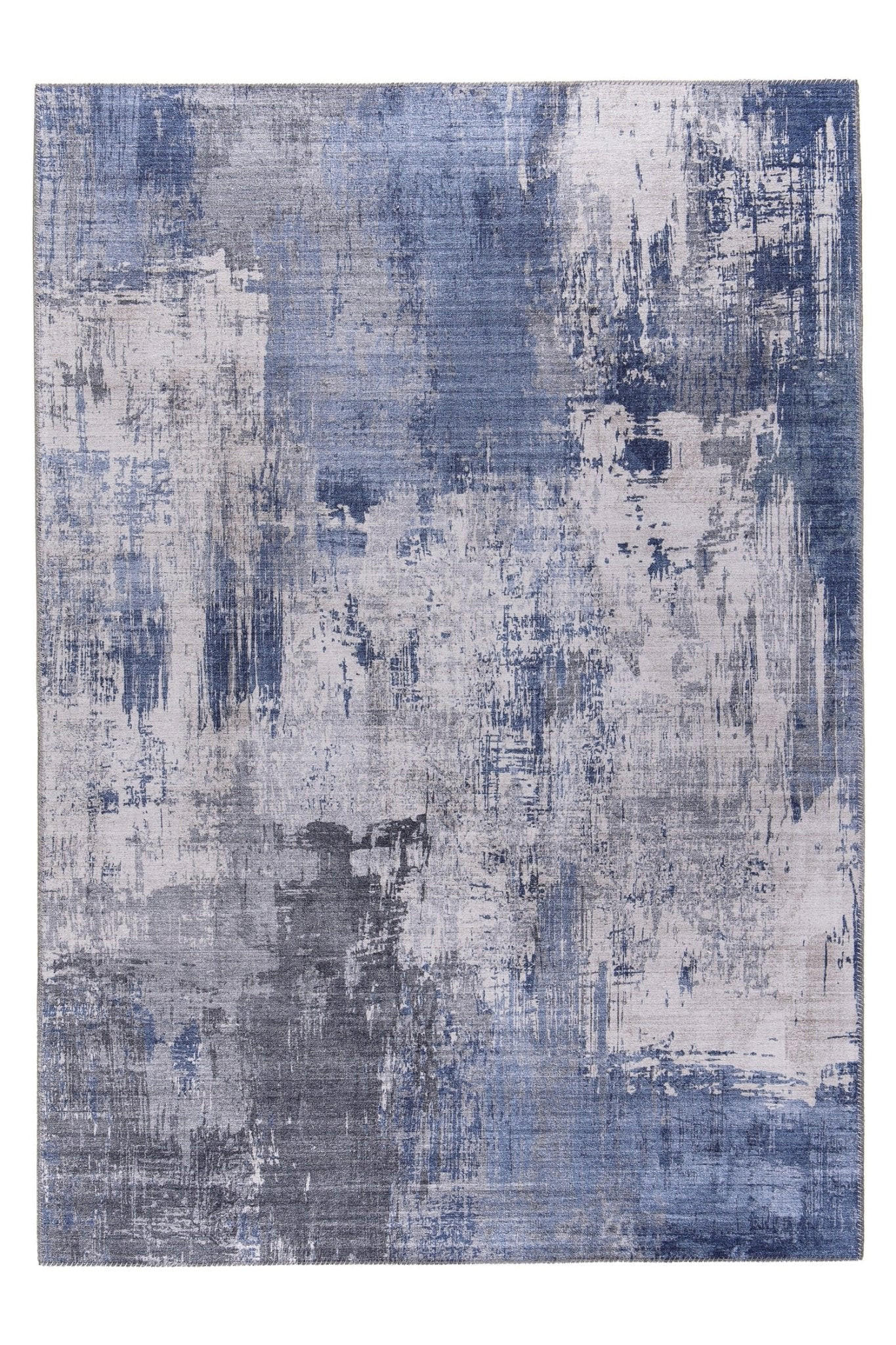 TEPPICH Design englische Kettelung blau - Blau, Textil (120/160cm) - AFK Living