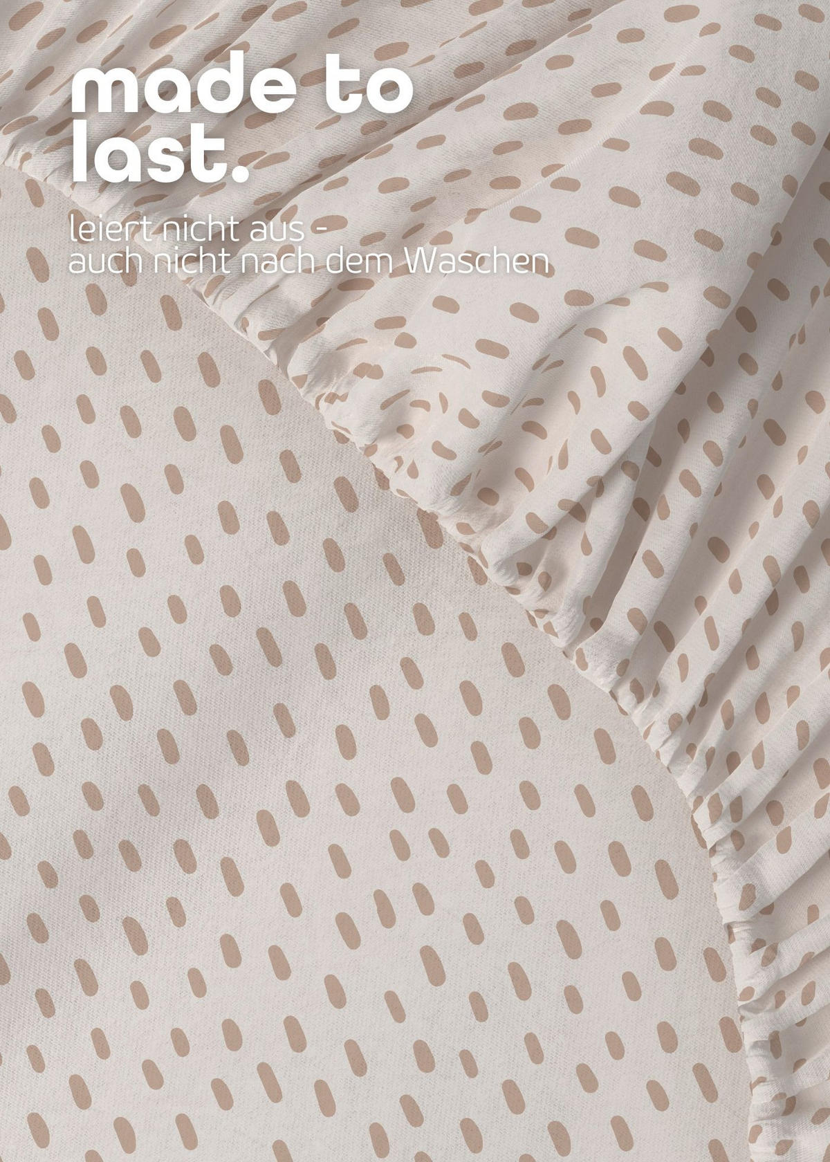 SPANNBETTLAKEN Organic Cute Tiger Spots 75x100 cm | Spannbetttuch für Laufgitter & Babymatratzen - Beige/Naturfarben, Textil (75/100cm) - Sämann – make a difference.