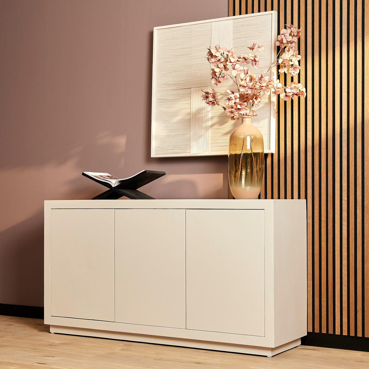 SIDEBOARD Brussel Beige 45/150/80 cm - Beige, Holz (150/80/45cm) - Starfurn