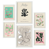 POSTER Set Mit 6 Expositions Plakaten Sammlung A3 & A4 Weißer Rahmen - Weiß, Papier (29/3cm) - Nacnic