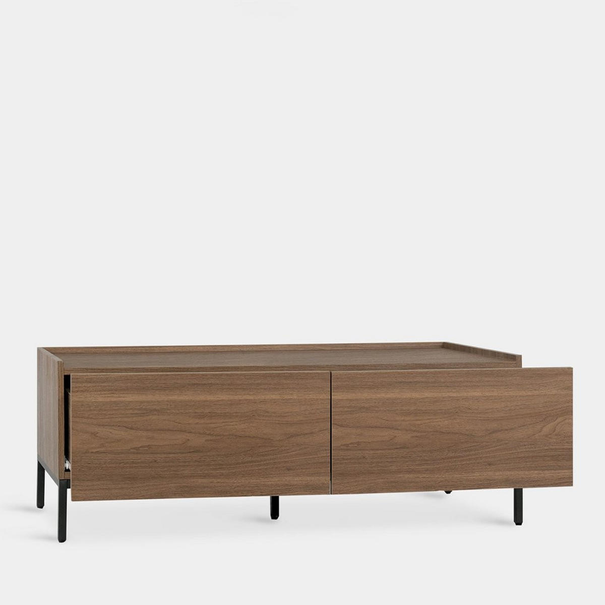 COUCHTISCH FESTER Peyton Walnuss 120 cm x 40 cm - Walnussfarben, Holzwerkstoff (60/120/40cm)