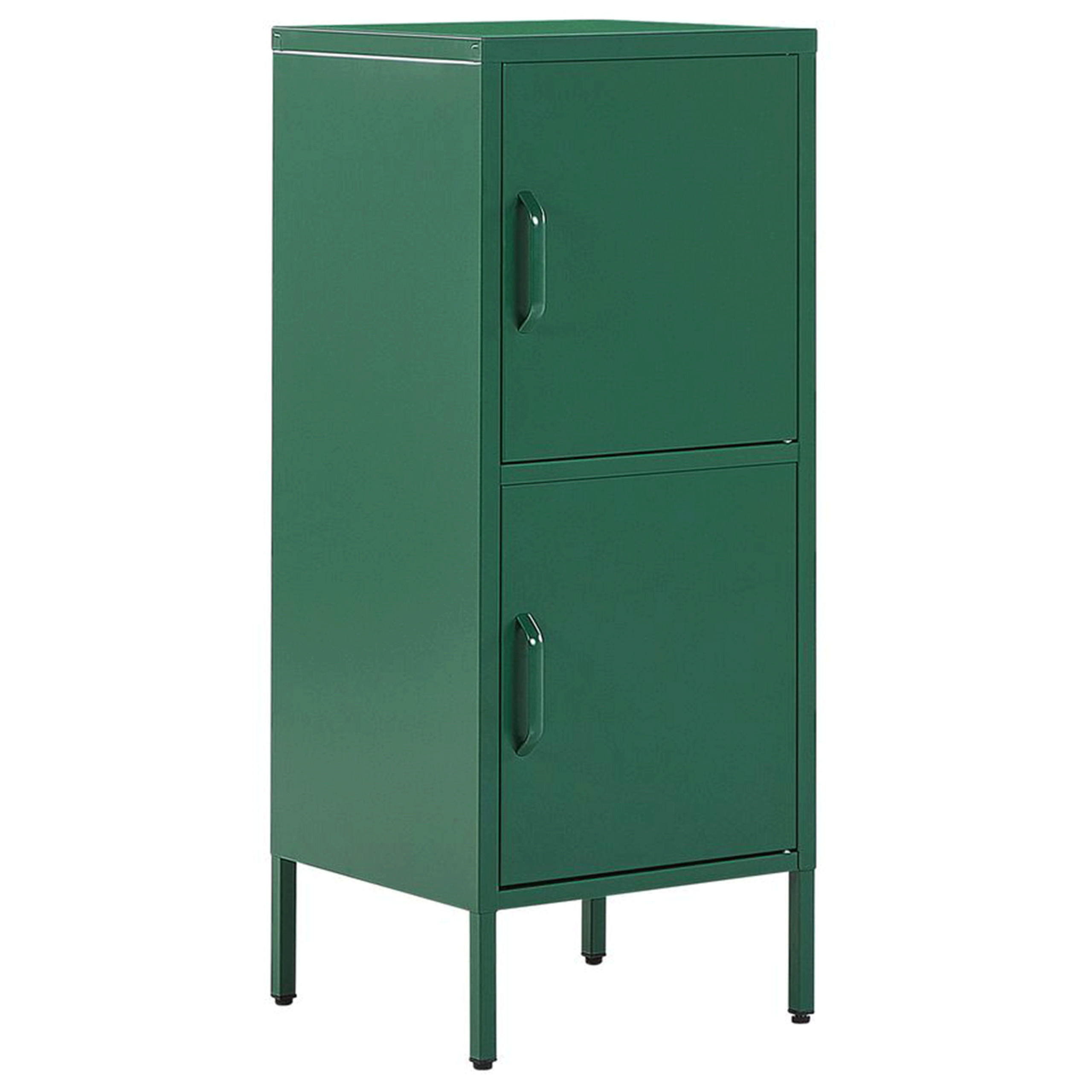AKTENSCHRANK grün 2 Türen Huron - Grün, Metall (40/102/40cm) - Beliani