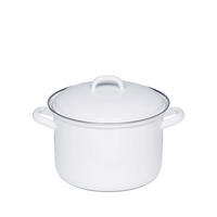 TOPF Weiß 18/18/15.5 cm R0122033 - Weiß, Glas (16cm) - Riess