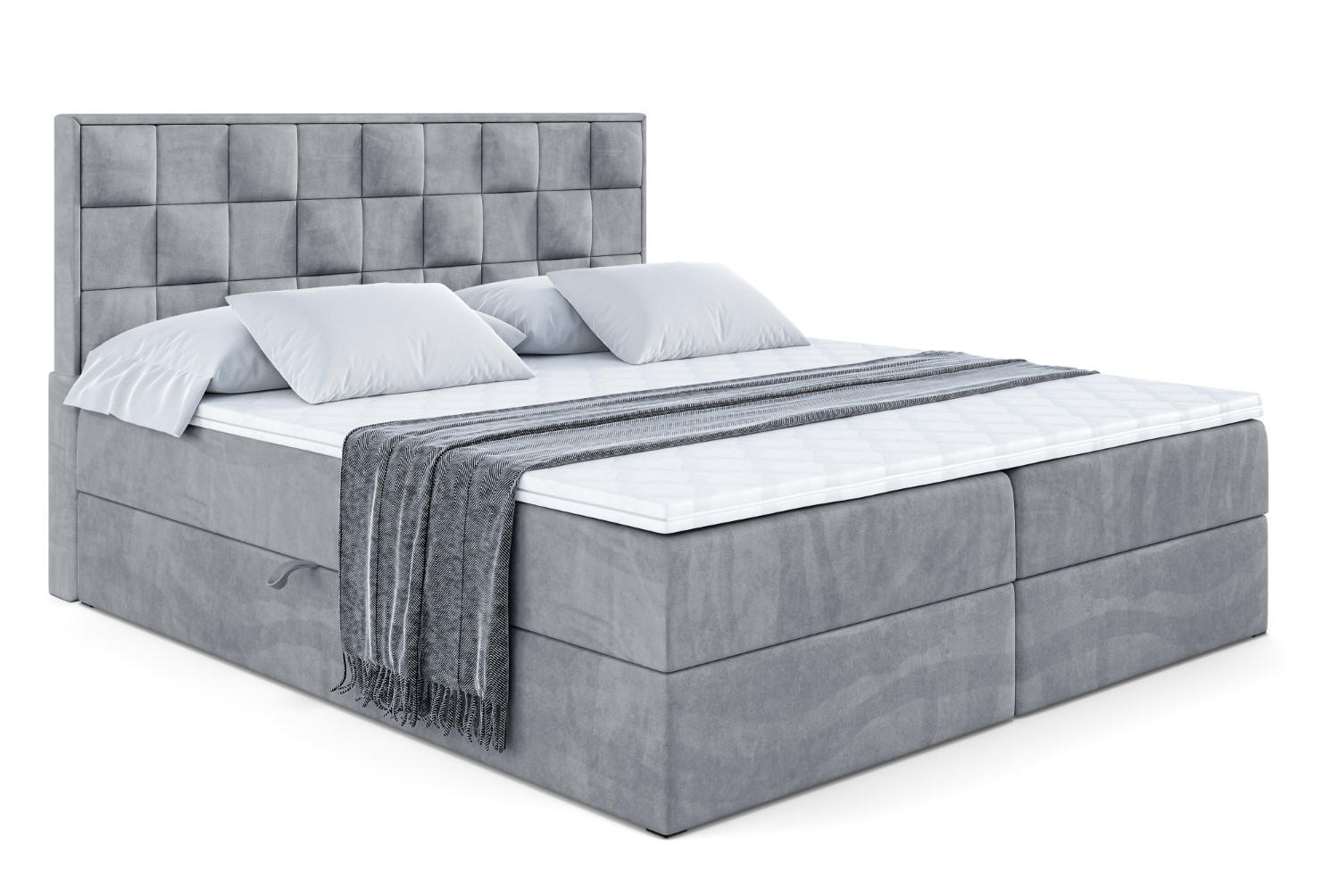 Altdecor Boxbett Grau 160x200 cm