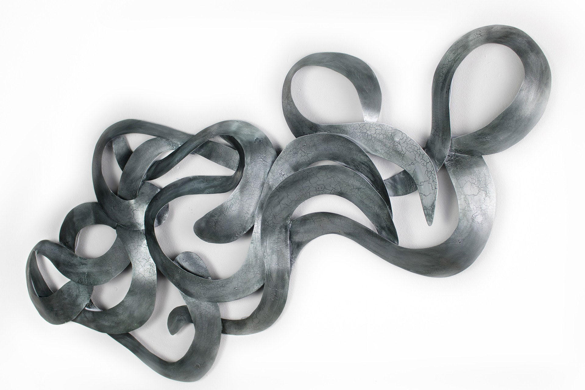 WANDDEKO Silber 142/62 cm - Silberfarben, Metall (4.16/62/5cm) - KUNSTLOFT