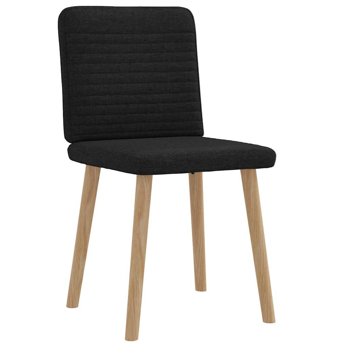 ESSZIMMERSTÜHLE 2 Stk. Schwarz Stoff 45*54*86cm - Schwarz, Metall (45/86/54cm) - ZMH