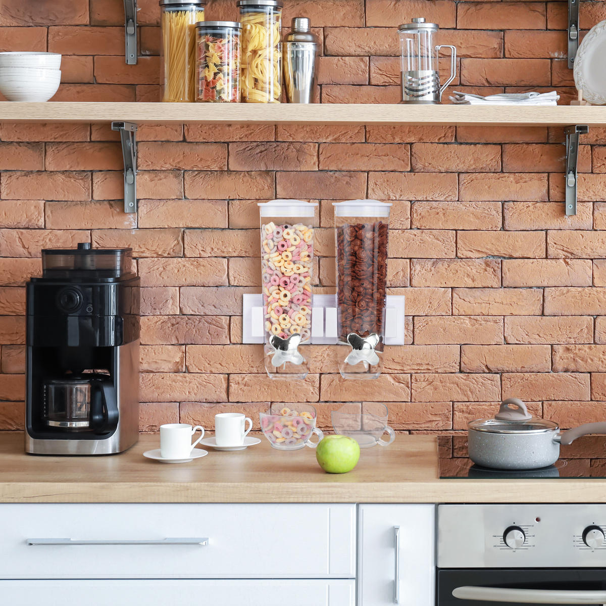 DÁVKOVAČ müsli - různobarevná, plast (29/32/15cm) - Relaxdays