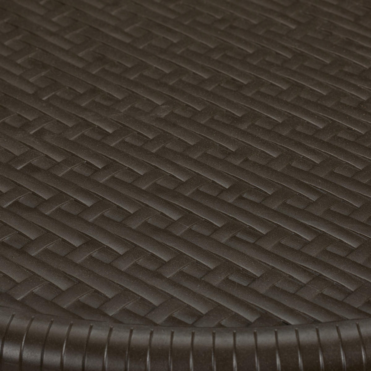 GARTENTISCH - Braun, Kunststoff/Metall (60/60/75cm) - Relaxdays