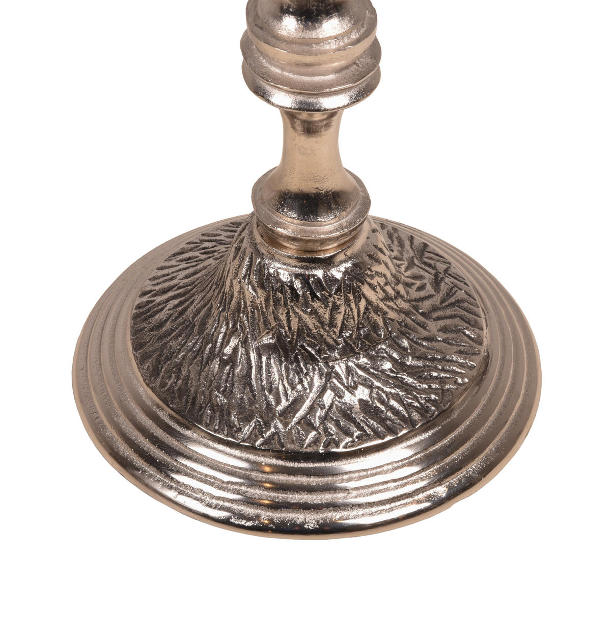 BEISTELLTISCH Ole Silber 54,5x41x41cm - Silberfarben, Metall (41/41/54.5cm) - DELUKE