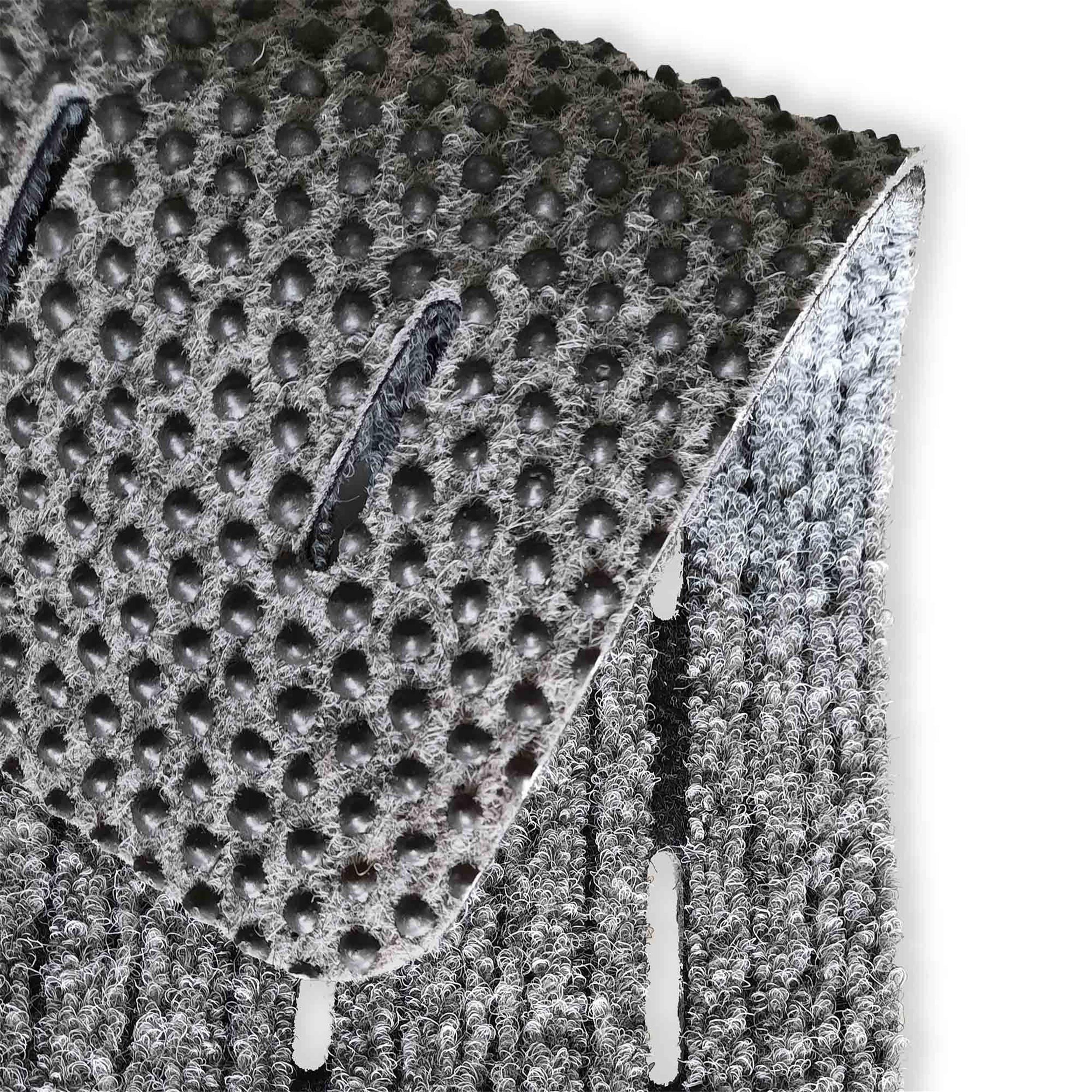 FUSSMATTE AUßEN PERFO RIPS - Grau, Textil (40/60cm) - Astra