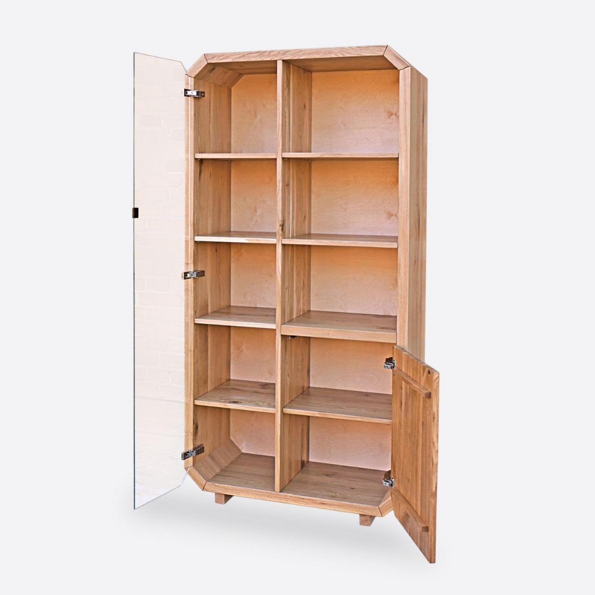BÜCHERREGALSTÄNDER für das Wohnzimmer OMNIS - Eichefarben, Holz (90/190/40cm) - Rawood Furniture