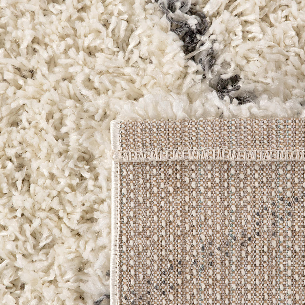 HOCHFLORTEPPICH 160/160 cm Kalmar 452 - Anthrazit, Textil (160/160cm) - Paco Home