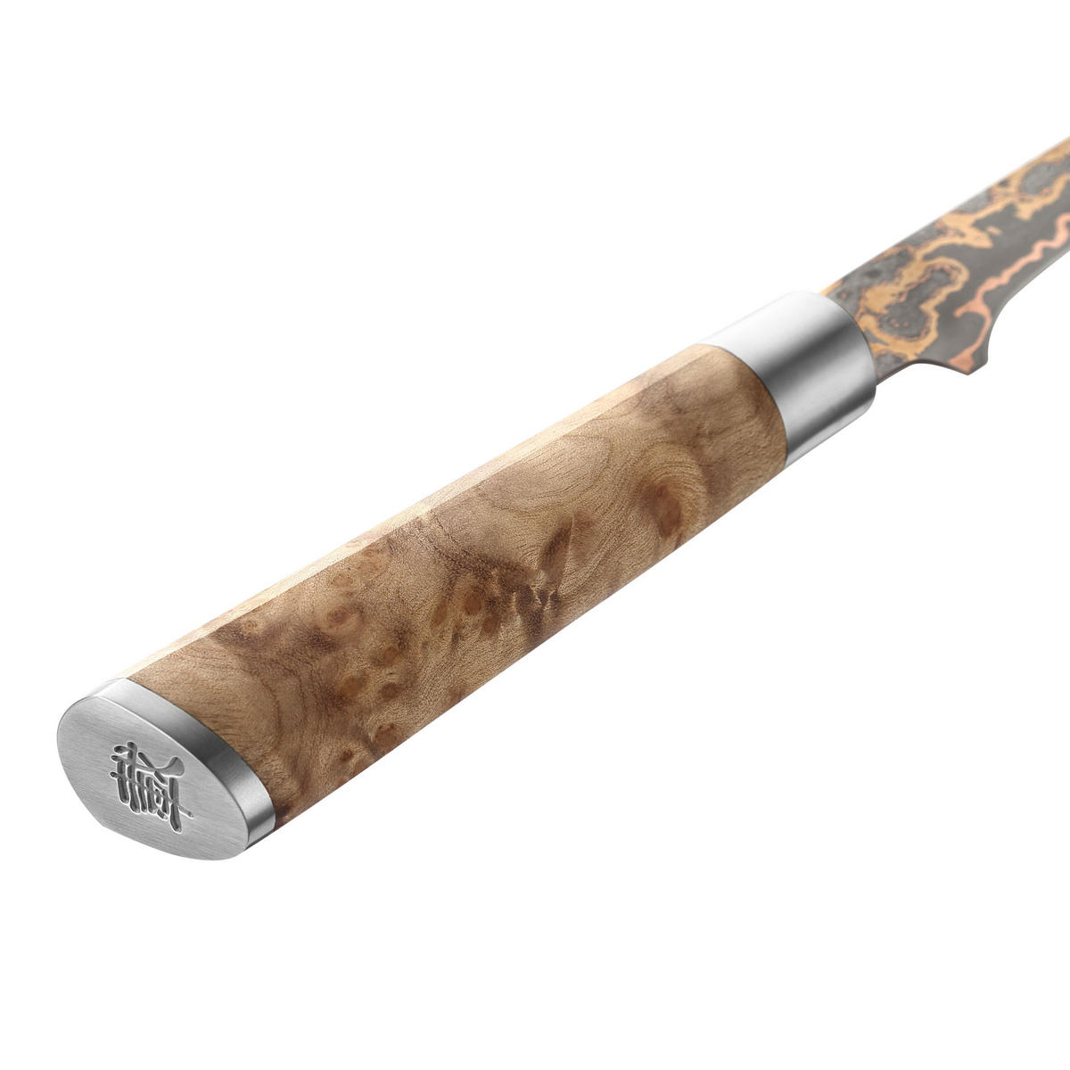 AUSBEINMESSER 18 cm - Ahornfarben, Holz/Metall (31cm) - Zayiko