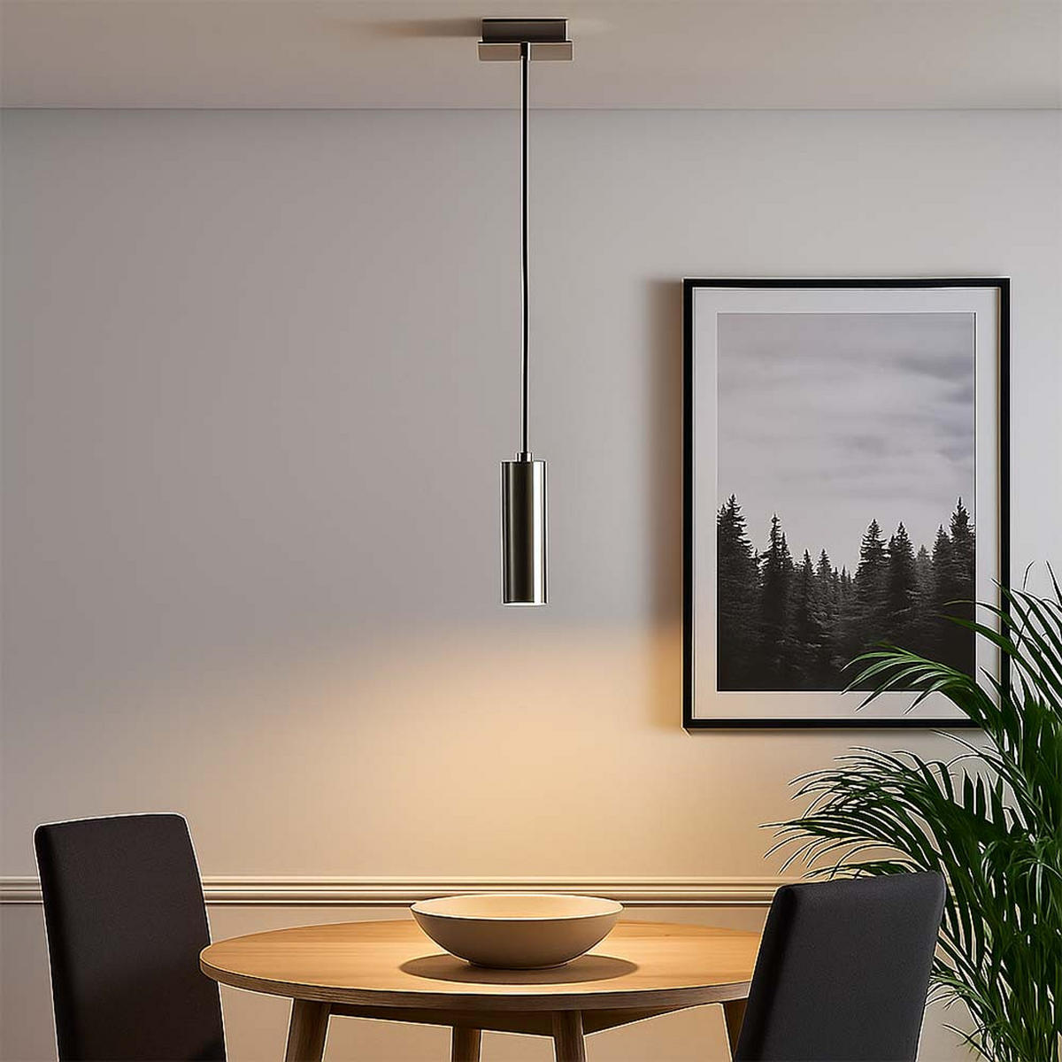 PENDELLEUCHTE LOFT Metall Silber 2x - Silberfarben, Metall (18/18/150cm) - Nowa