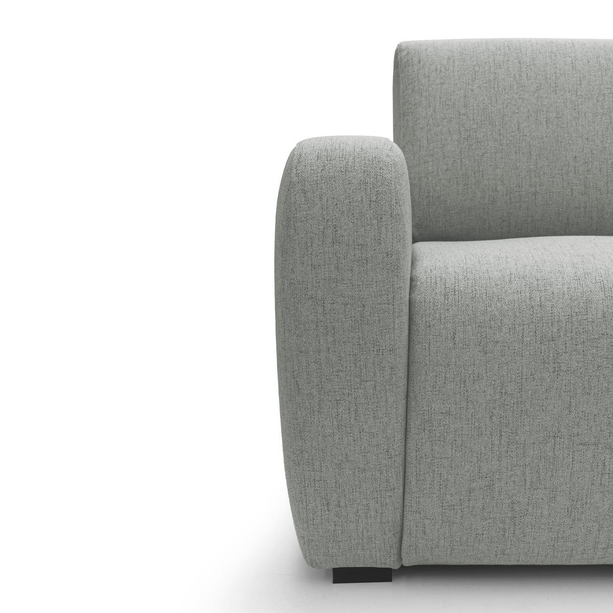 SCHLAFSOFA Duna - Hellgrau, Textil (215/93/100cm) - Divani.store
