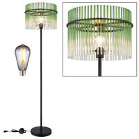 LED STEHLEUCHTE GORLEY Grün - Grün, Glas (38/38/152cm) - Globo Lighting