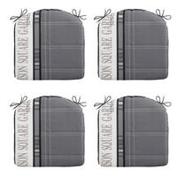 SITZKISSEN Madison 46/48 cm 4er-Set - Grau, Textil (48/4/46cm) - Madison
