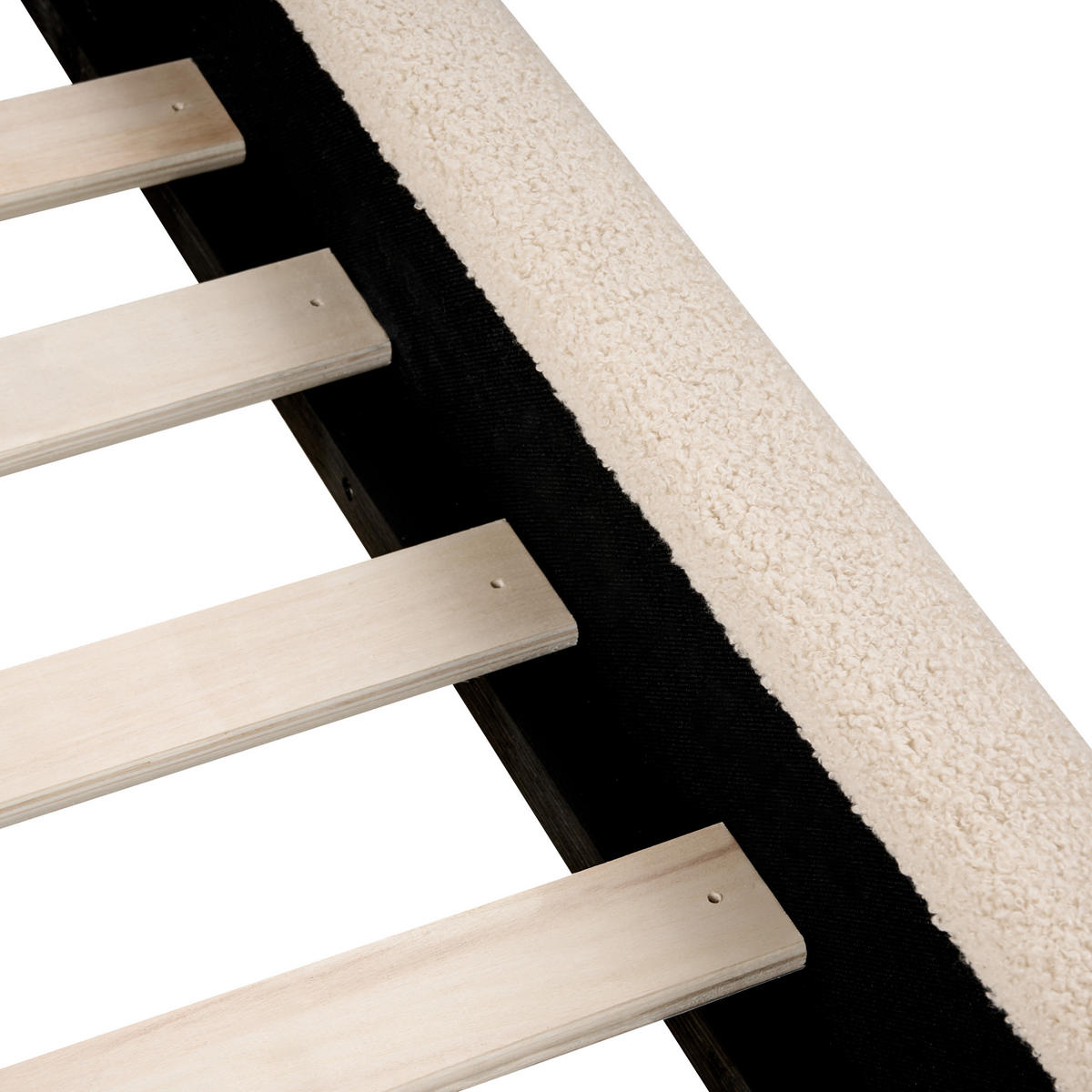 BETT mit Lattenrost 180/200 cm Beige Vaucluse - Beige, Textil (180/200cm) - Beliani