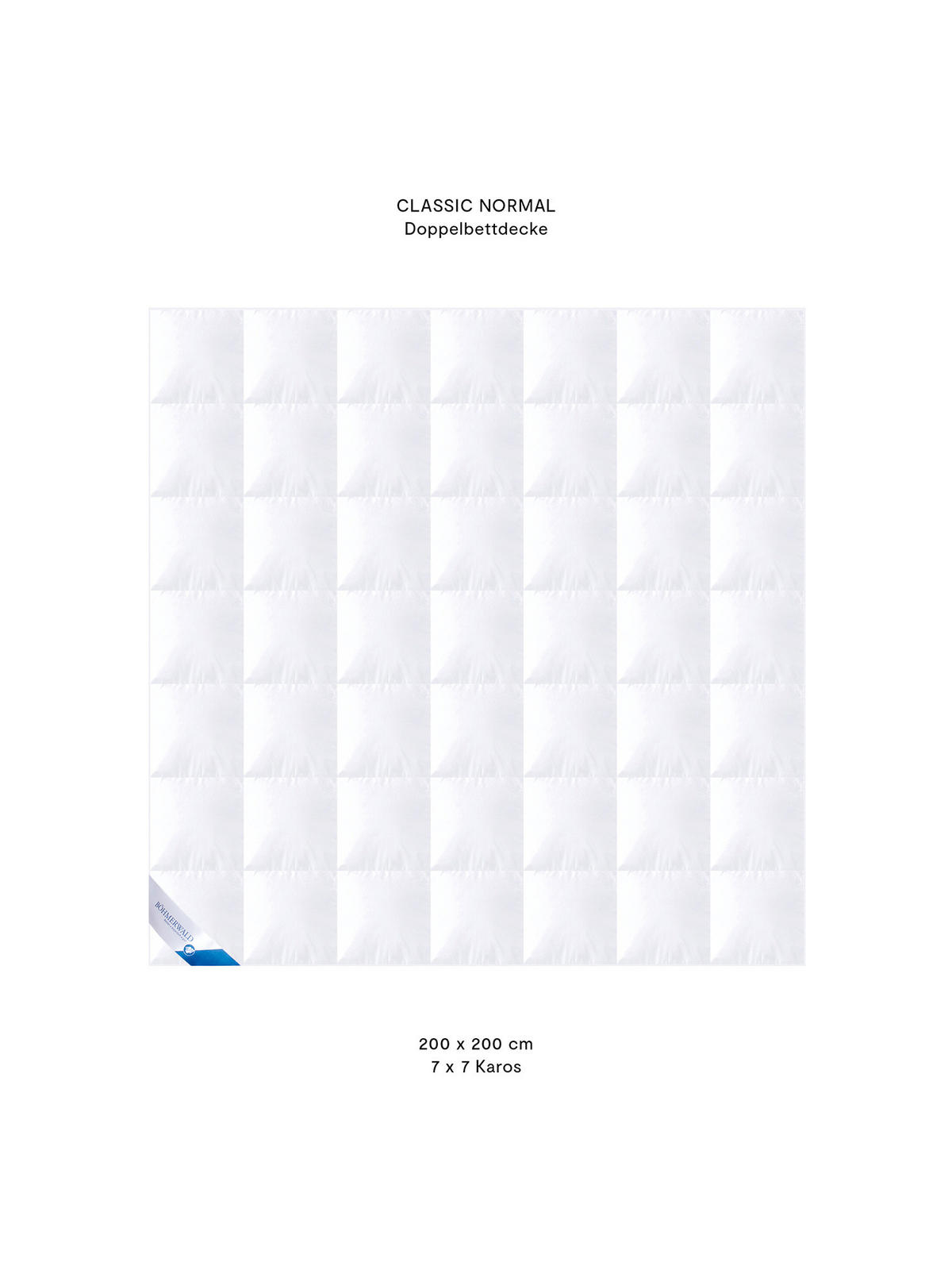 GANZJAHRESBETTDECKE KLASSIK Entendaunen normal - Weiß, Naturmaterialien/Textil (200/200cm) - Böhmerwald
